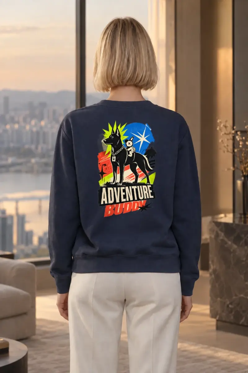 "Doberman Street Pals" Heavy Blend Unisex Crewneck Sweatshirt | Gildan 18000