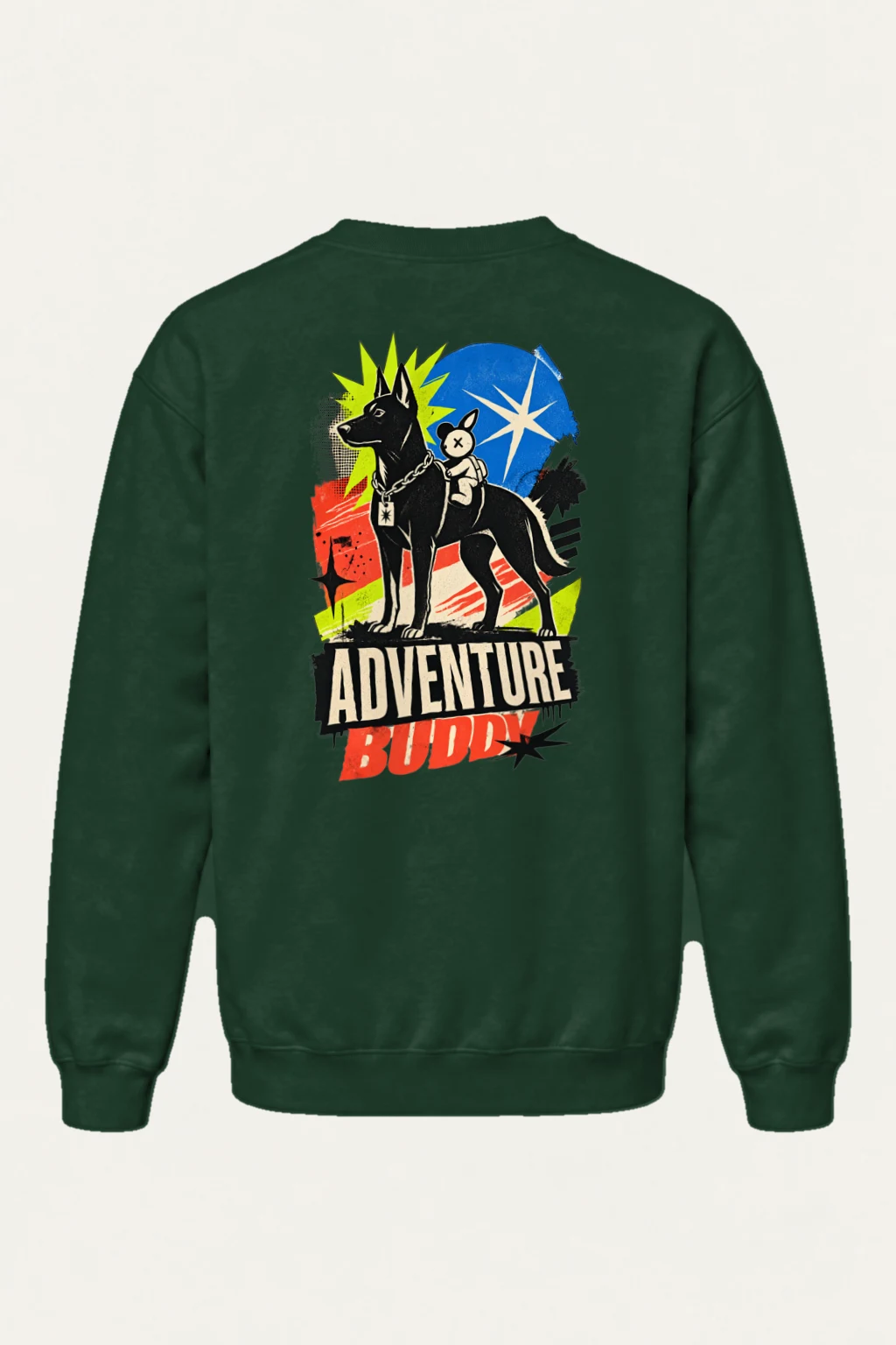 "Doberman Street Pals" Heavy Blend Unisex Crewneck Sweatshirt | Gildan 18000