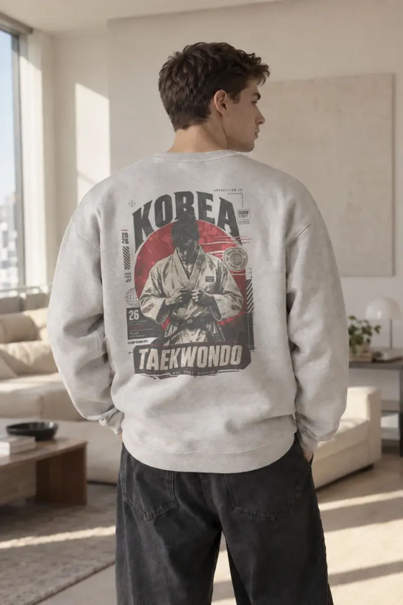 "Dobok Study" Heavy Blend Unisex Crewneck Sweatshirt | Gildan 18000