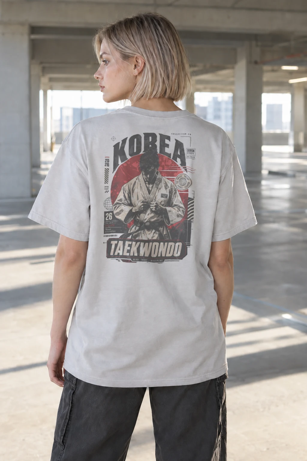 "Dobok Study" Heavyweight Unisex Crewneck T-shirt | Gildan 5000