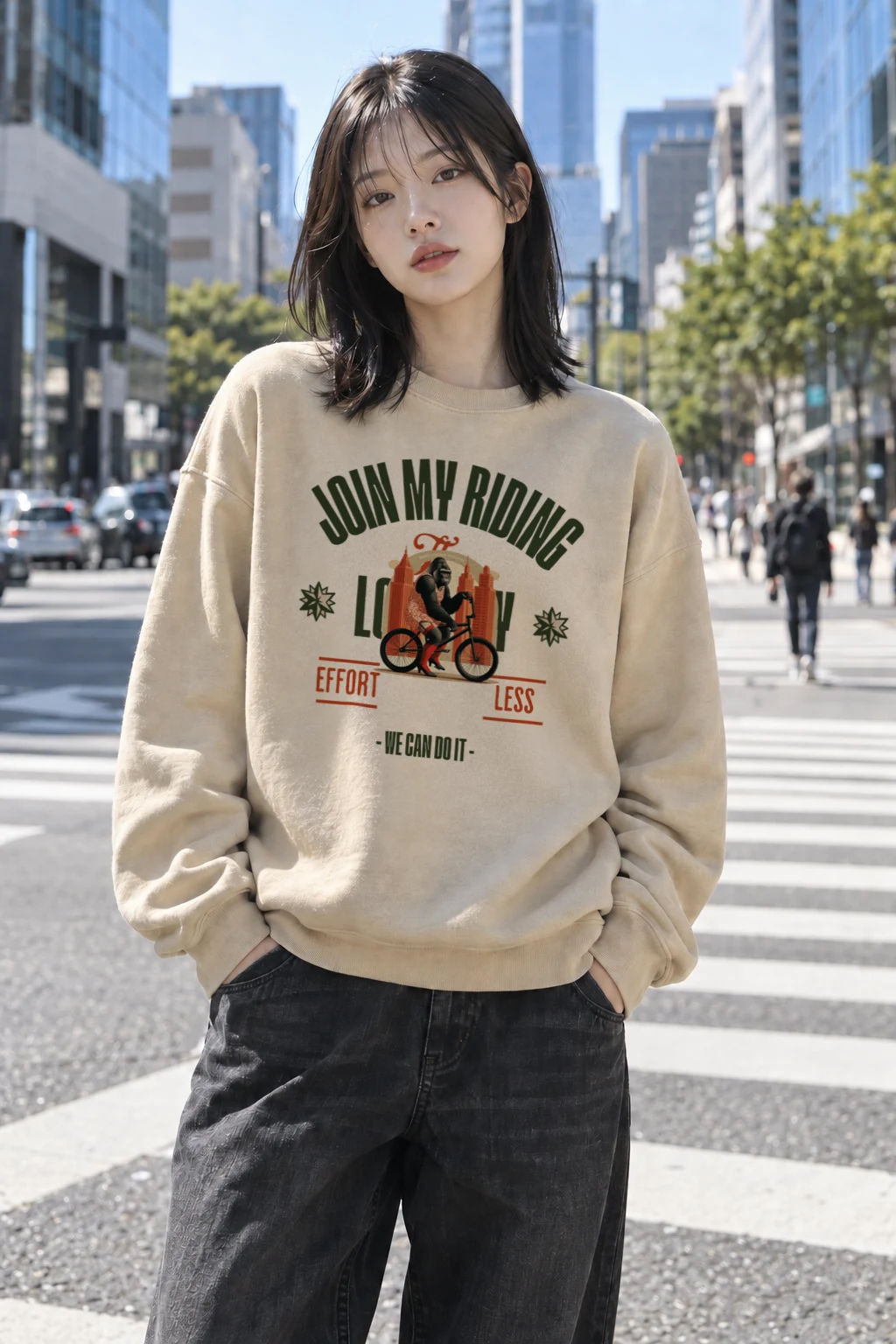 "Doin' My Riding" Heavy Blend Unisex Crewneck Sweatshirt | Gildan 18000