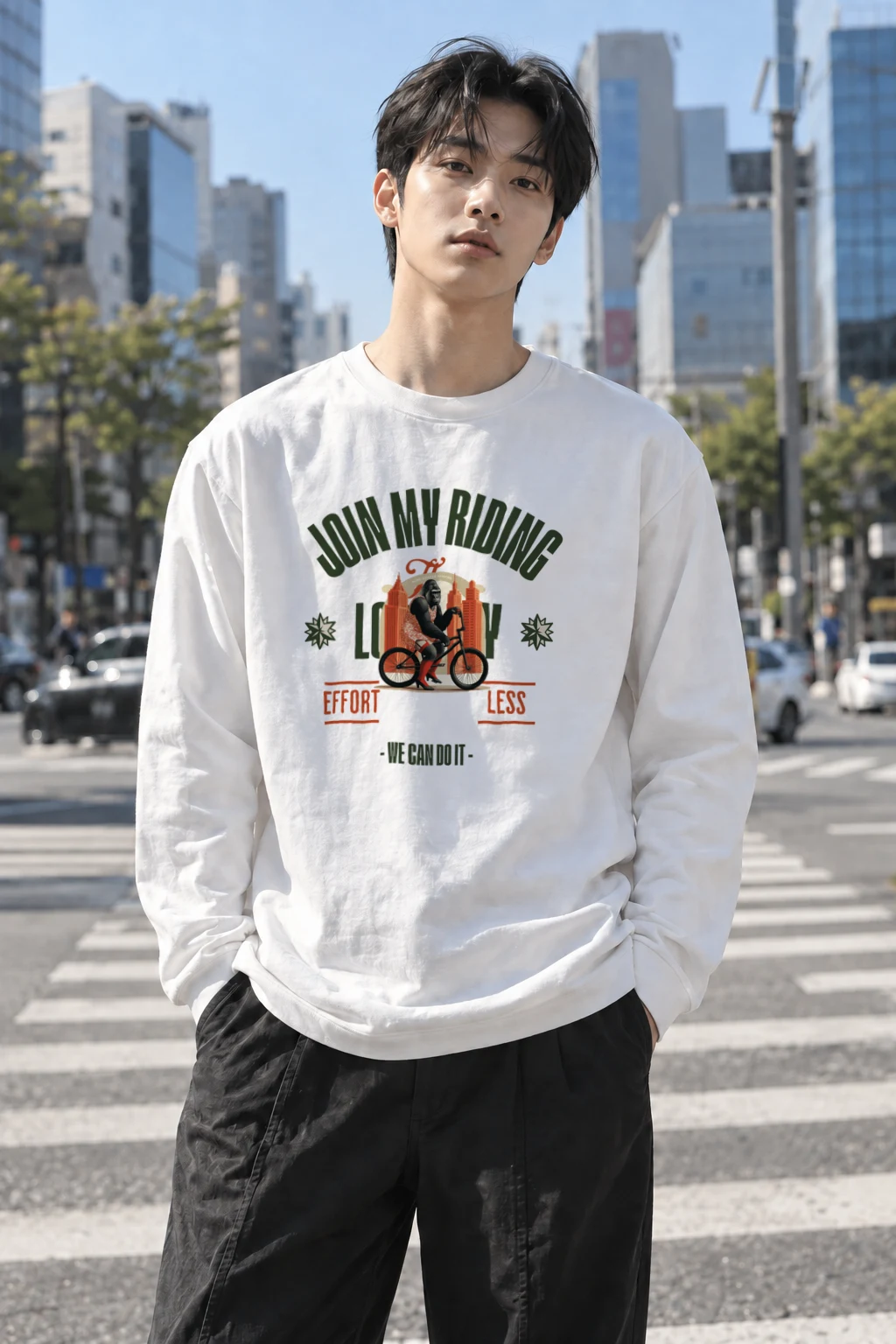 "Doin' My Riding" Unisex Longsleeve T-shirt | Gildan 2400