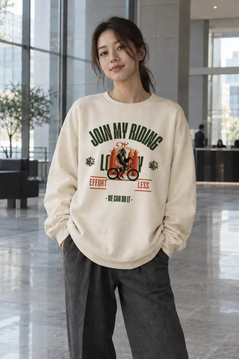 "Doin' My Riding" Unisex Sponge Fleece Crewneck Sweatshirt | Bella + Canvas 3901
