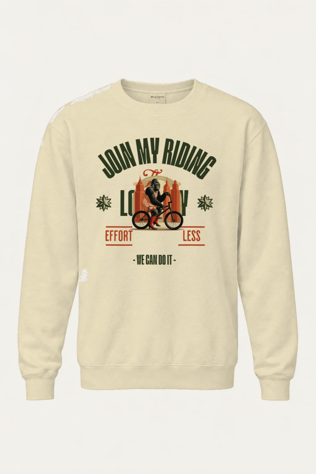 "Doin' My Riding" Unisex Sponge Fleece Crewneck Sweatshirt | Bella + Canvas 3901