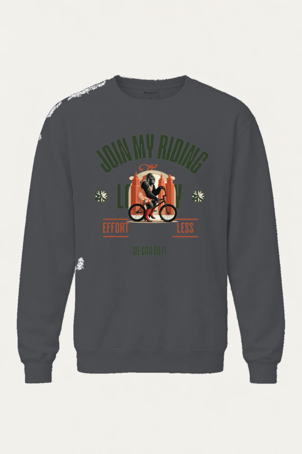"Doin' My Riding" Unisex Sponge Fleece Crewneck Sweatshirt | Bella + Canvas 3901