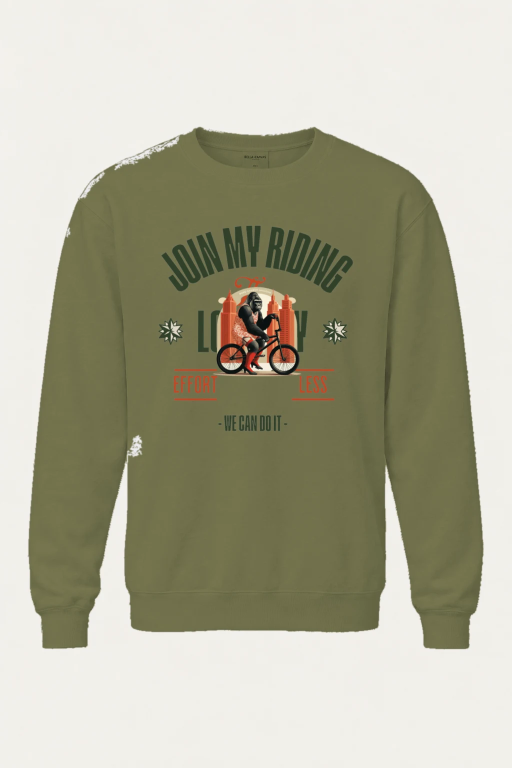 "Doin' My Riding" Unisex Sponge Fleece Crewneck Sweatshirt | Bella + Canvas 3901
