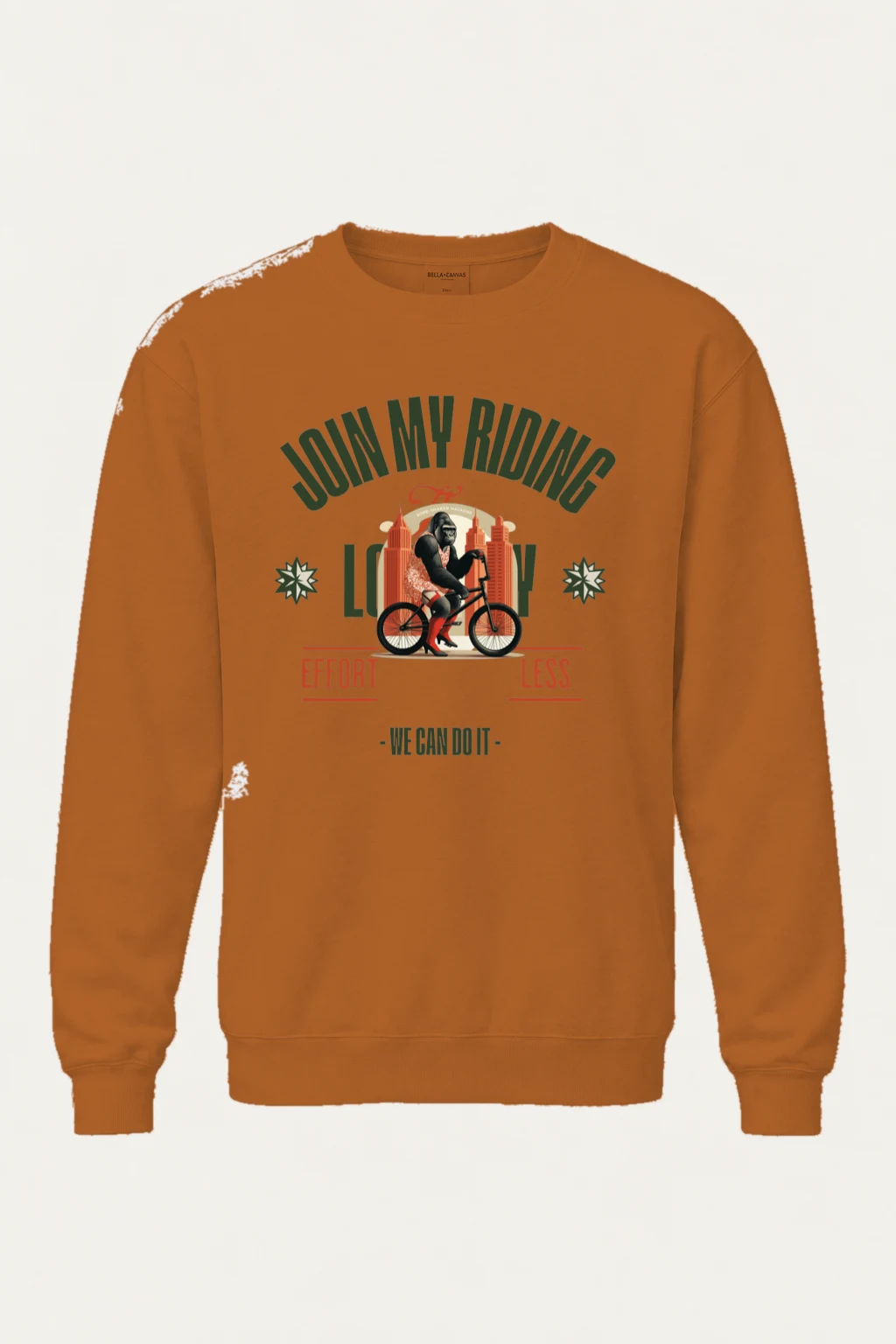 "Doin' My Riding" Unisex Sponge Fleece Crewneck Sweatshirt | Bella + Canvas 3901