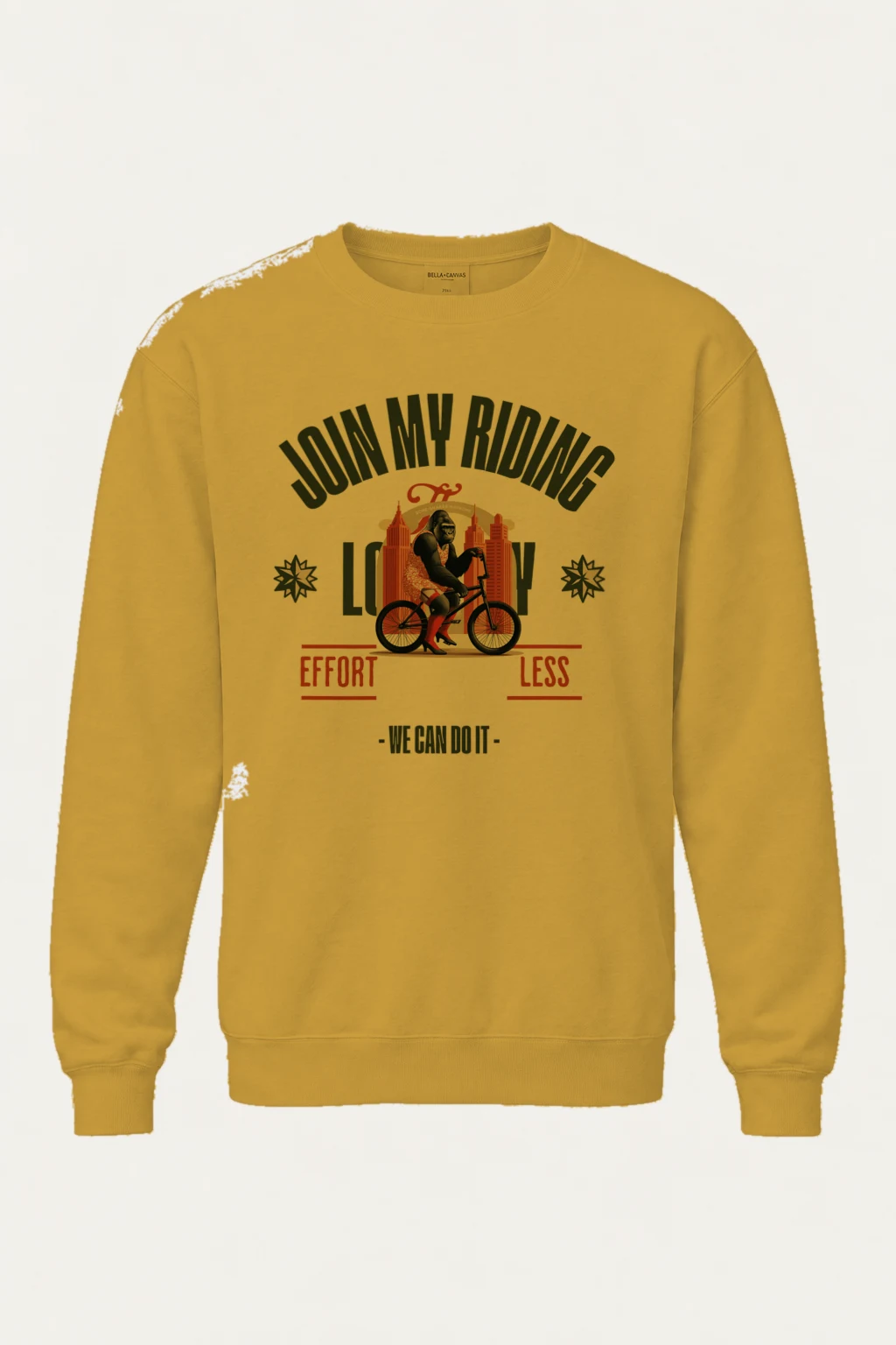 "Doin' My Riding" Unisex Sponge Fleece Crewneck Sweatshirt | Bella + Canvas 3901
