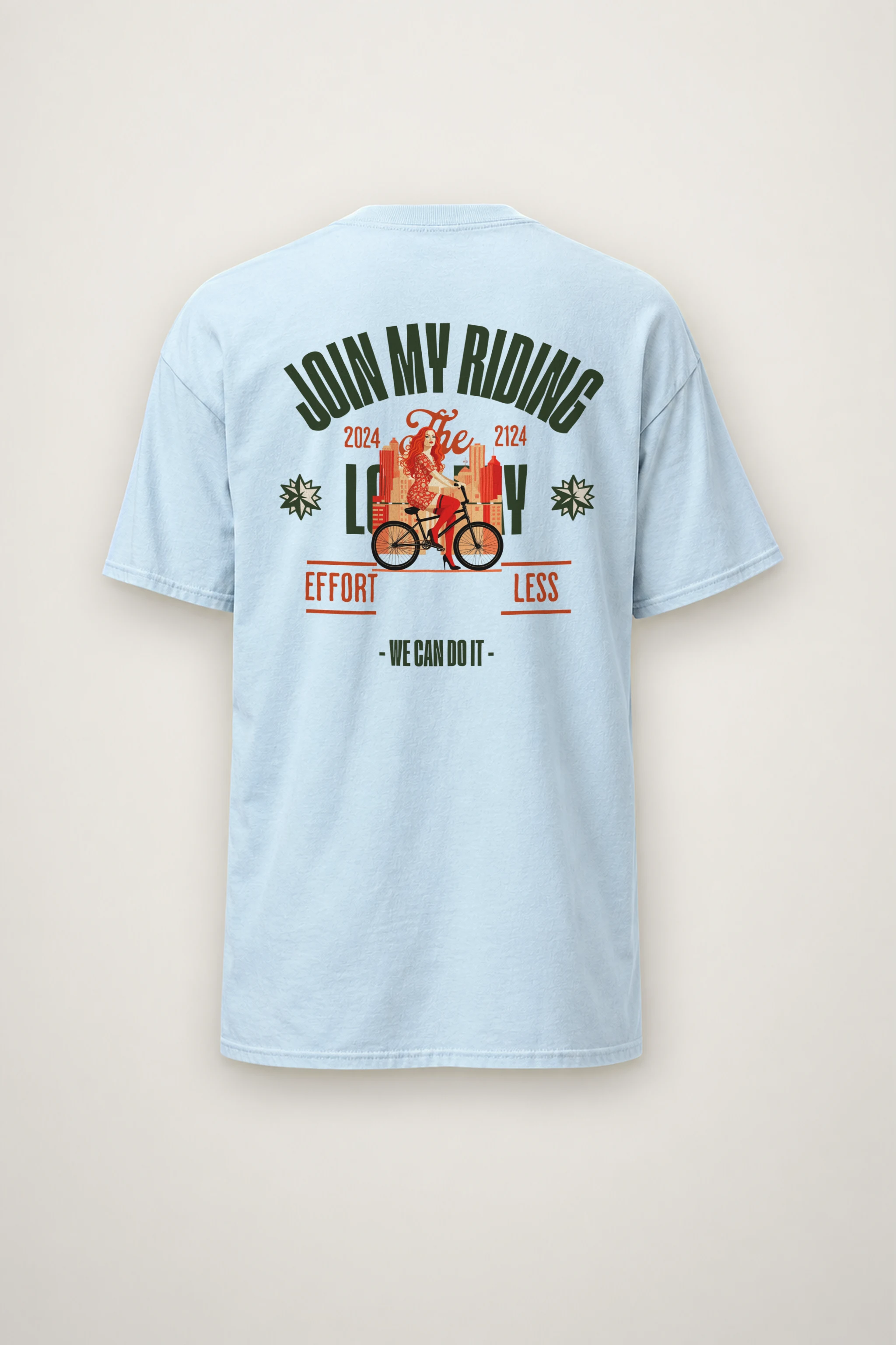 "Doing My Riding" Heavyweight Unisex Crewneck T-shirt