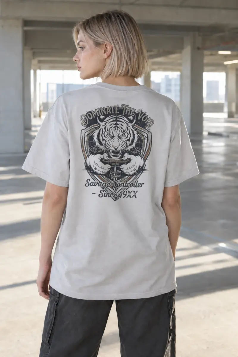 “Dominate The World” Heavyweight Unisex Crewneck T-shirt | Gildan 5000