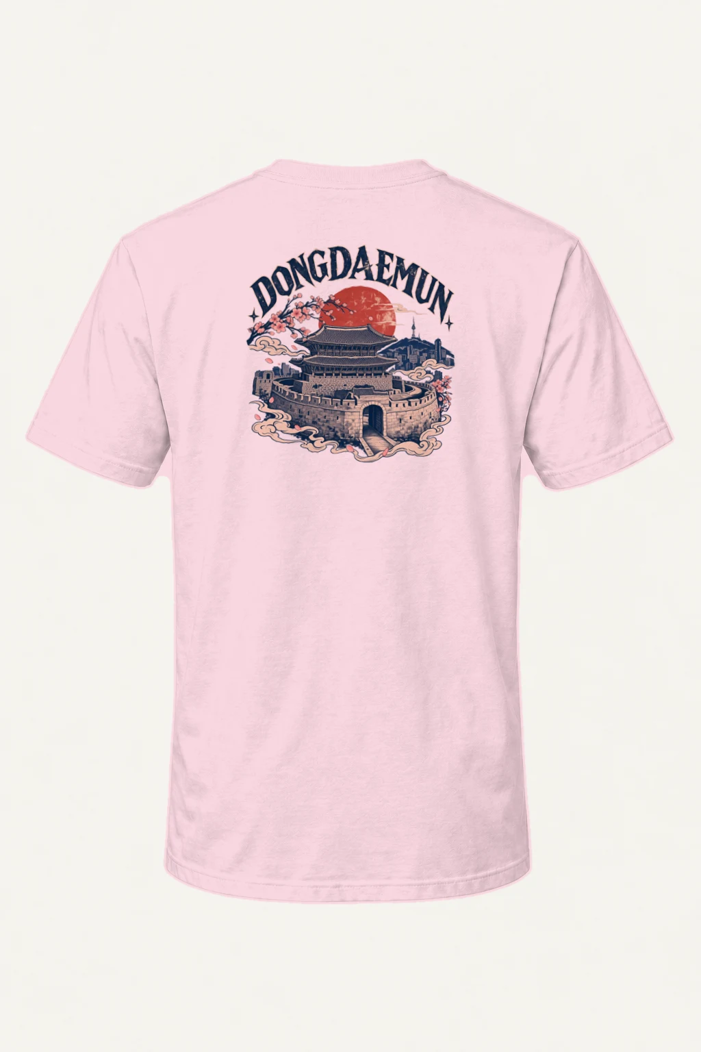 "Dongdaemun Bloom" Heavyweight Unisex Crewneck T-shirt | Gildan 5000