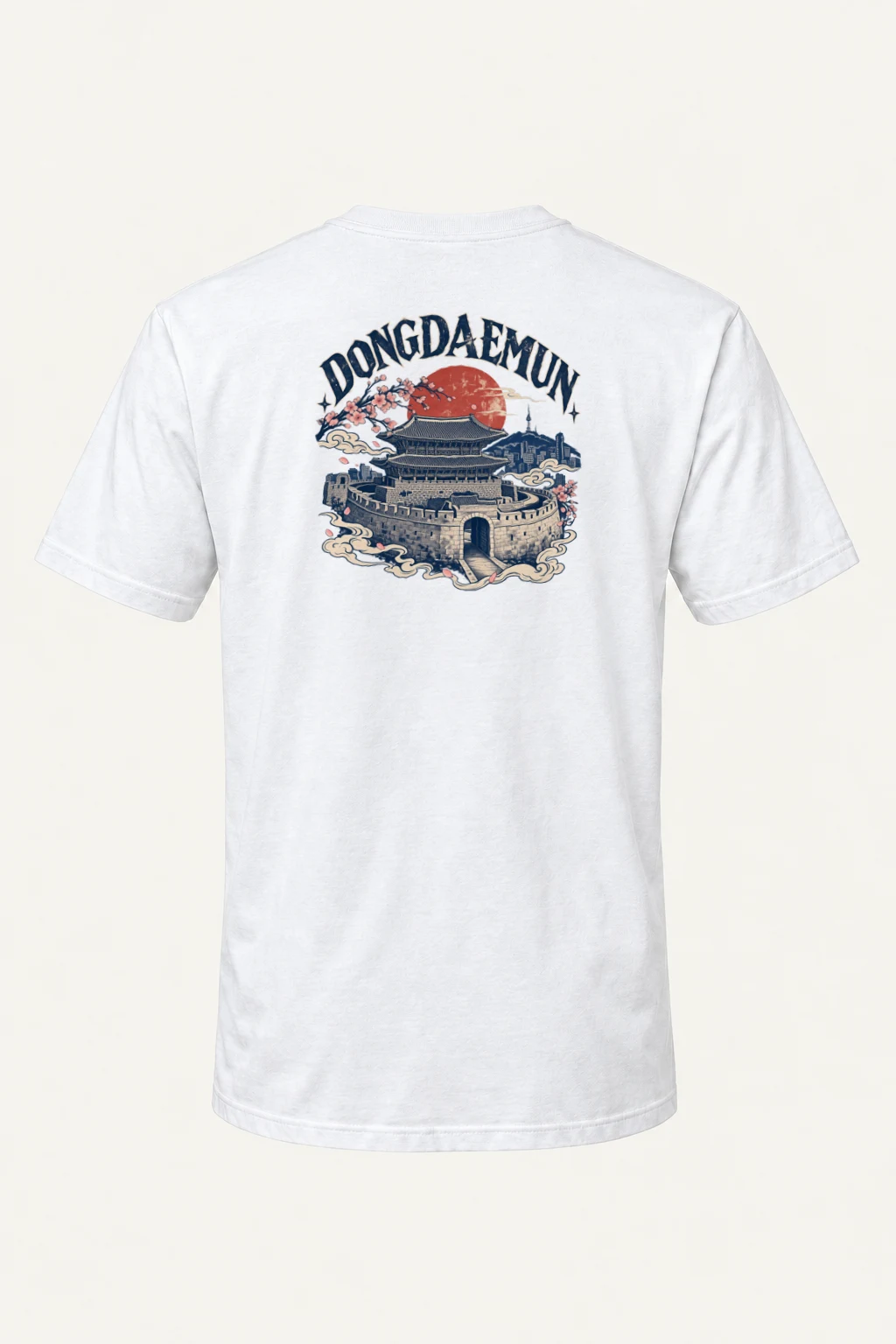 "Dongdaemun Bloom" Heavyweight Unisex Crewneck T-shirt | Gildan 5000