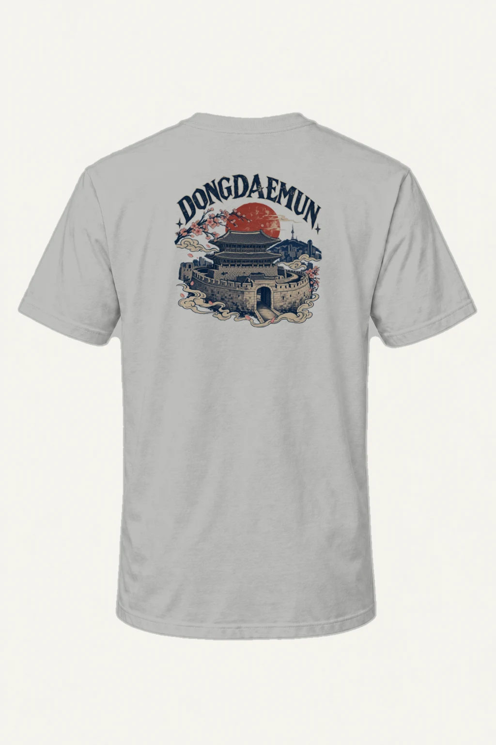 "Dongdaemun Bloom" Heavyweight Unisex Crewneck T-shirt | Gildan 5000