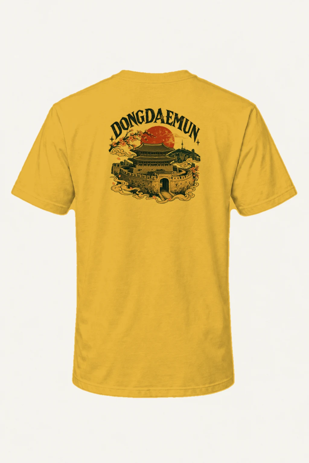 "Dongdaemun Bloom" Heavyweight Unisex Crewneck T-shirt | Gildan 5000
