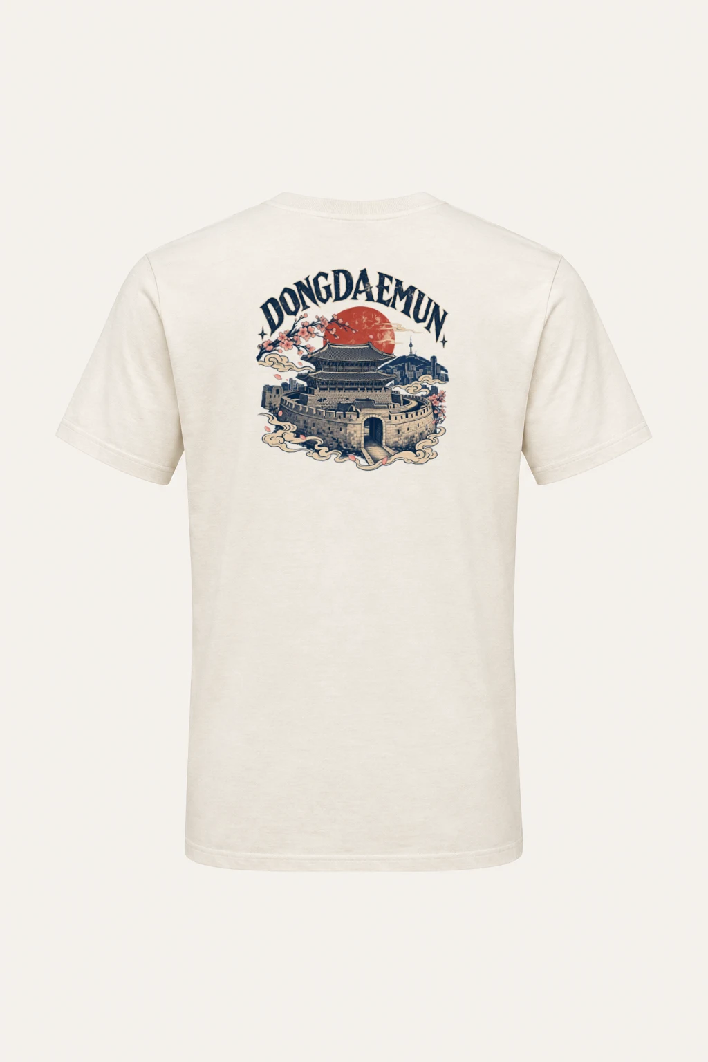 "Dongdaemun Bloom" Heavyweight Unisex Crewneck T-shirt | Gildan 5000