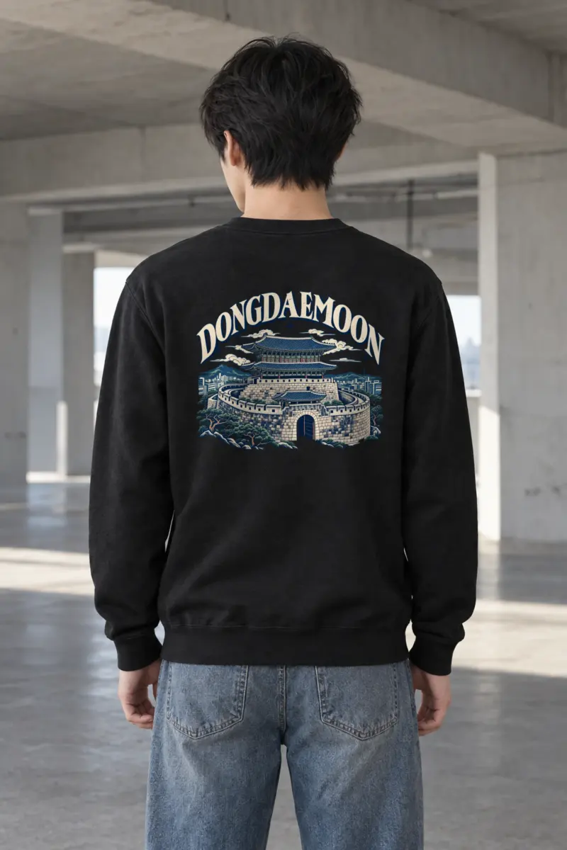 "Dongdaemun Fortress" Heavy Blend Unisex Crewneck Sweatshirt