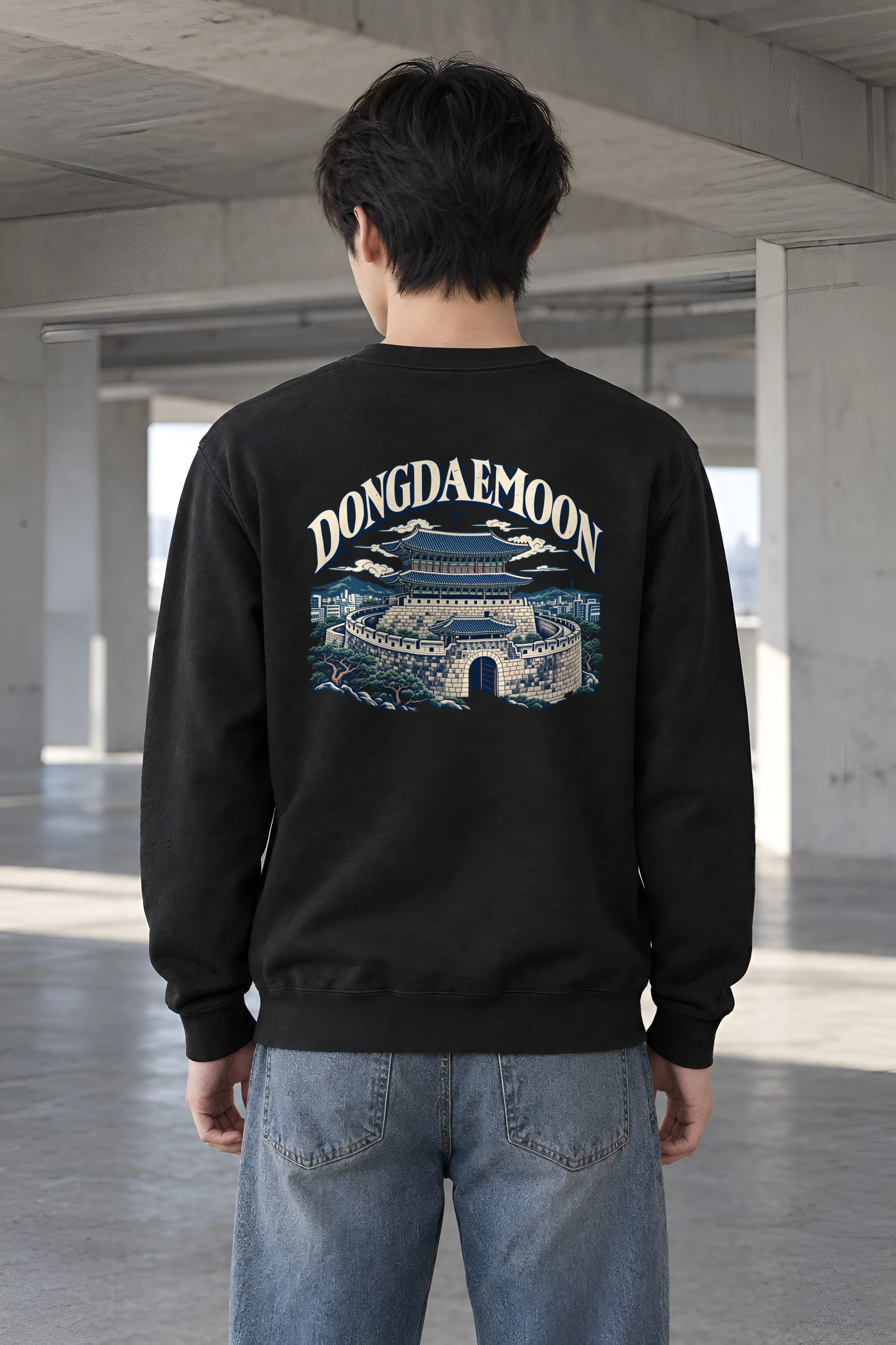 "Dongdaemun Fortress" Heavy Blend Unisex Crewneck Sweatshirt