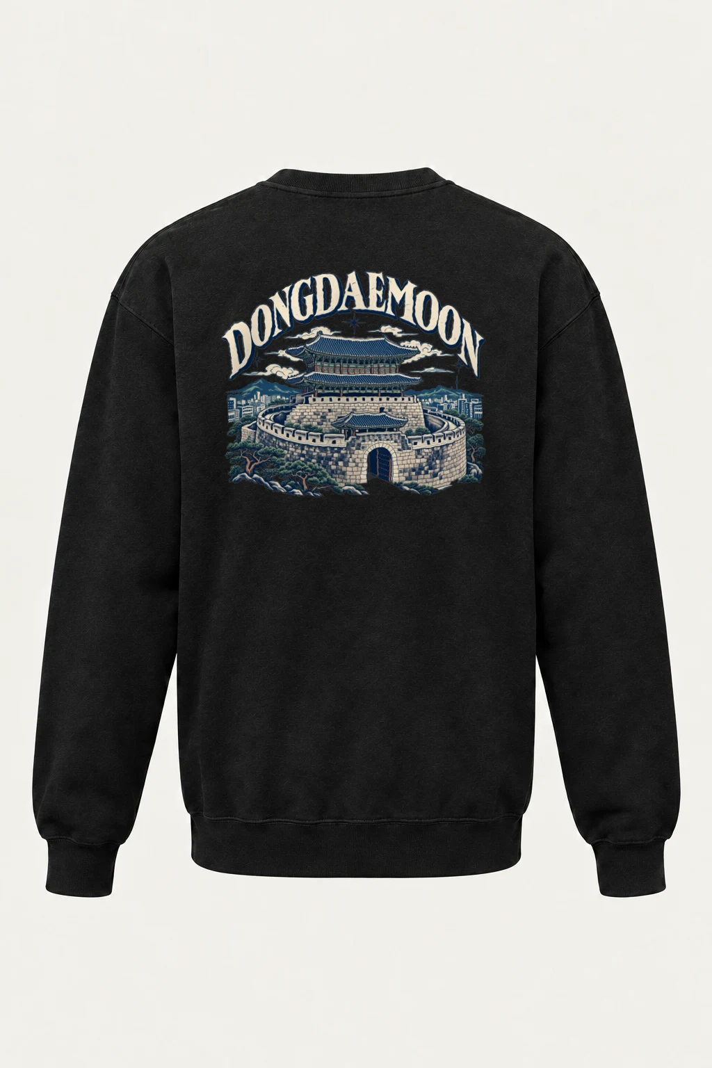 "Dongdaemun Fortress" Heavy Blend Unisex Crewneck Sweatshirt | Gildan 18000
