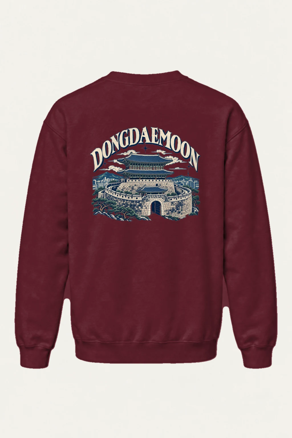 "Dongdaemun Fortress" Heavy Blend Unisex Crewneck Sweatshirt | Gildan 18000