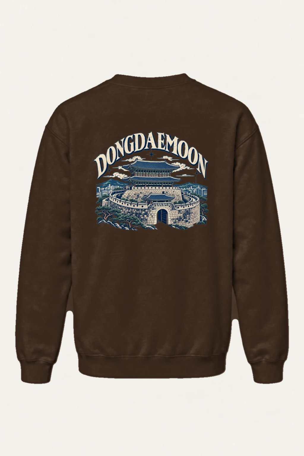 "Dongdaemun Fortress" Heavy Blend Unisex Crewneck Sweatshirt | Gildan 18000