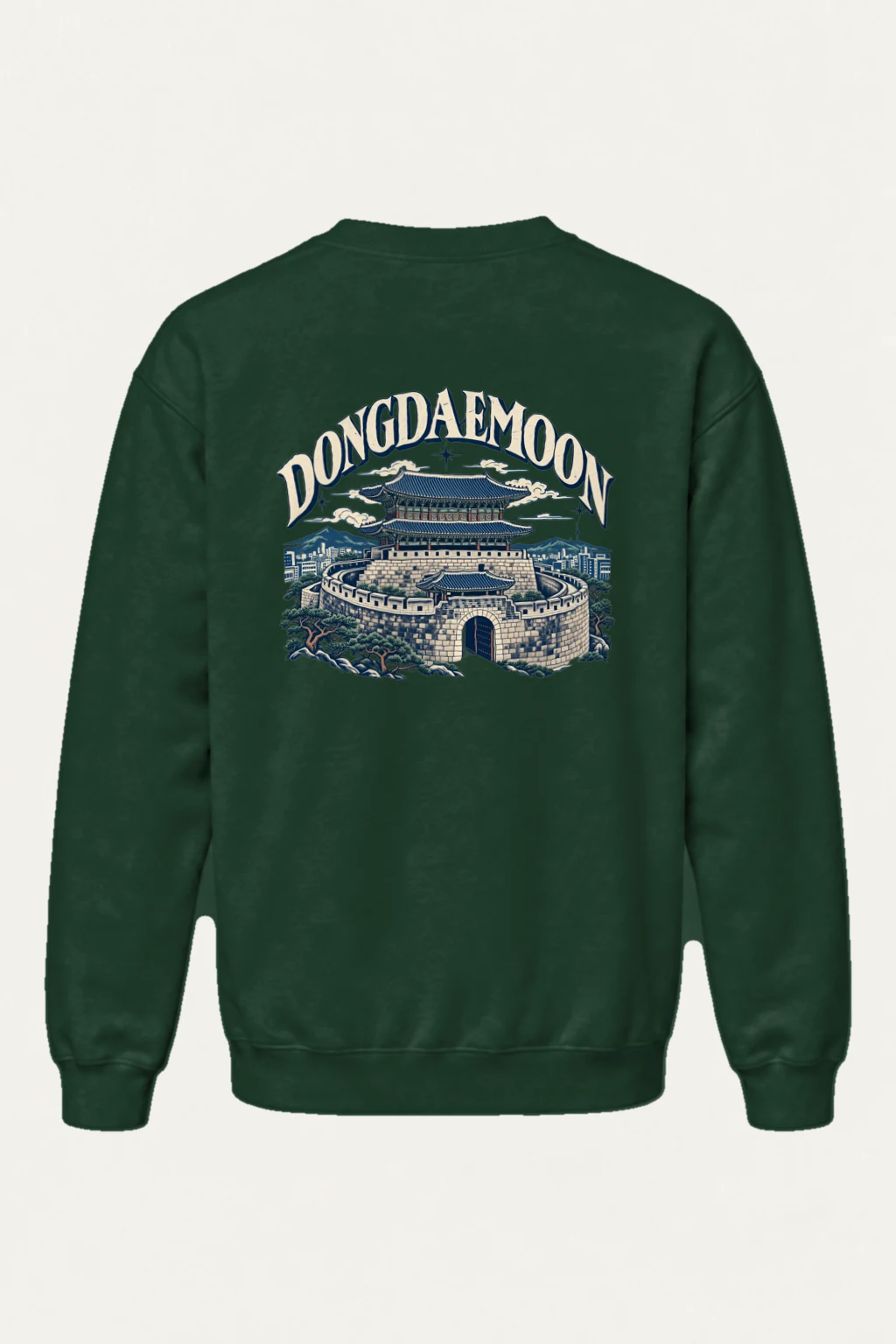 "Dongdaemun Fortress" Heavy Blend Unisex Crewneck Sweatshirt | Gildan 18000