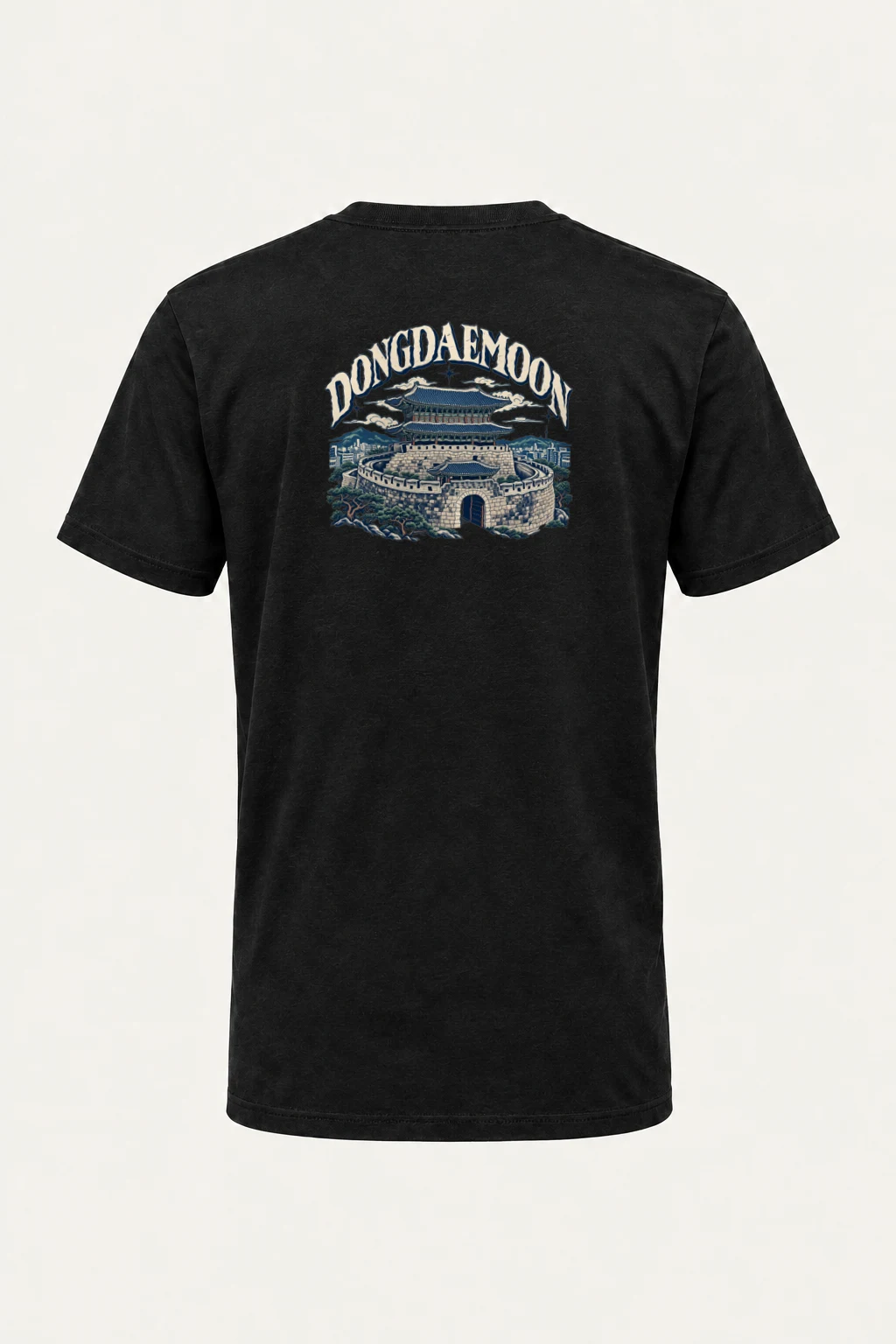 "Dongdaemun Fortress" Heavyweight Unisex Crewneck T-shirt | Gildan 5000