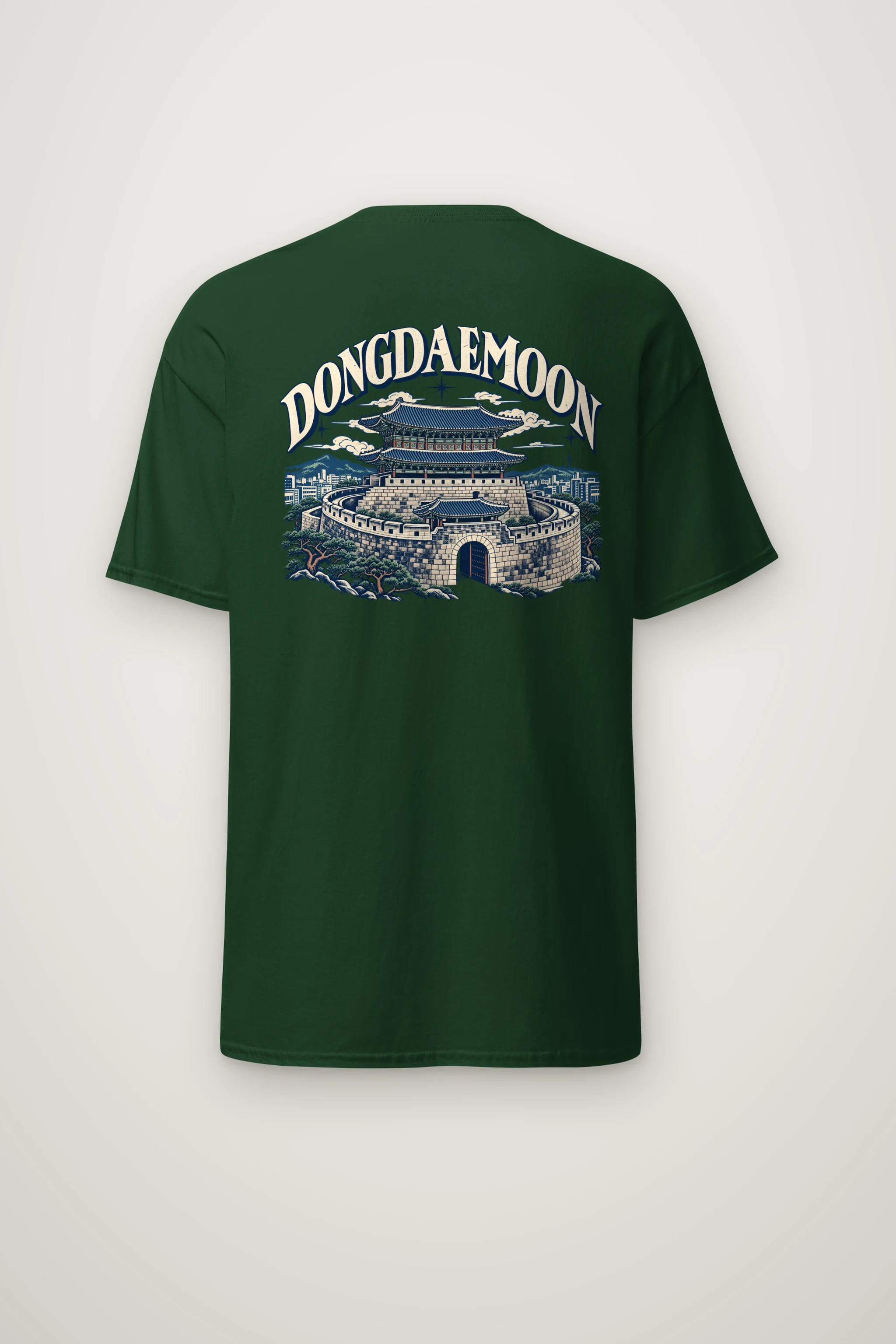"Dongdaemun Fortress" Heavyweight Unisex Crewneck T-shirt