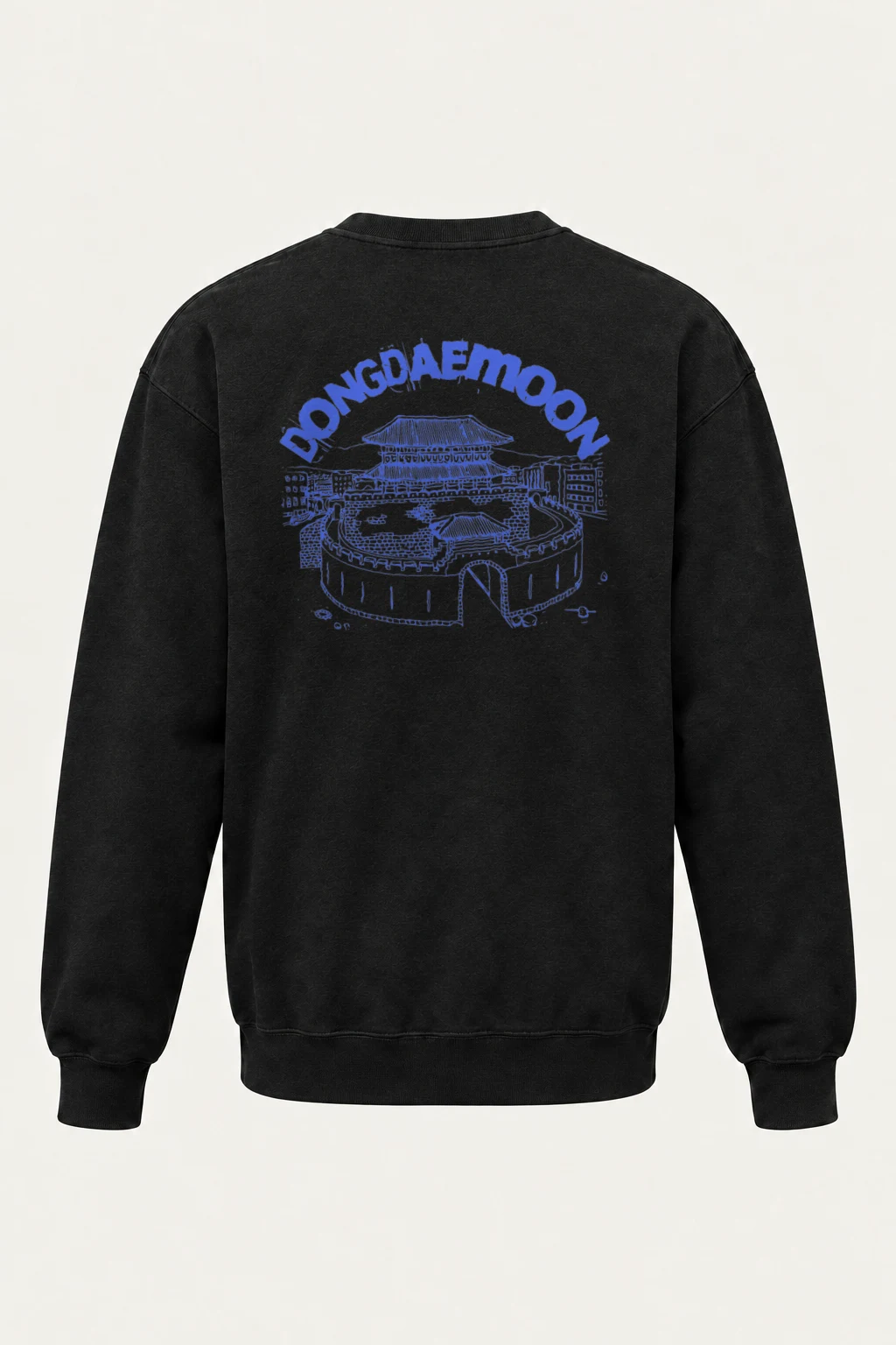 "Dongdaemun Lines" Heavy Blend Unisex Crewneck Sweatshirt | Gildan 18000