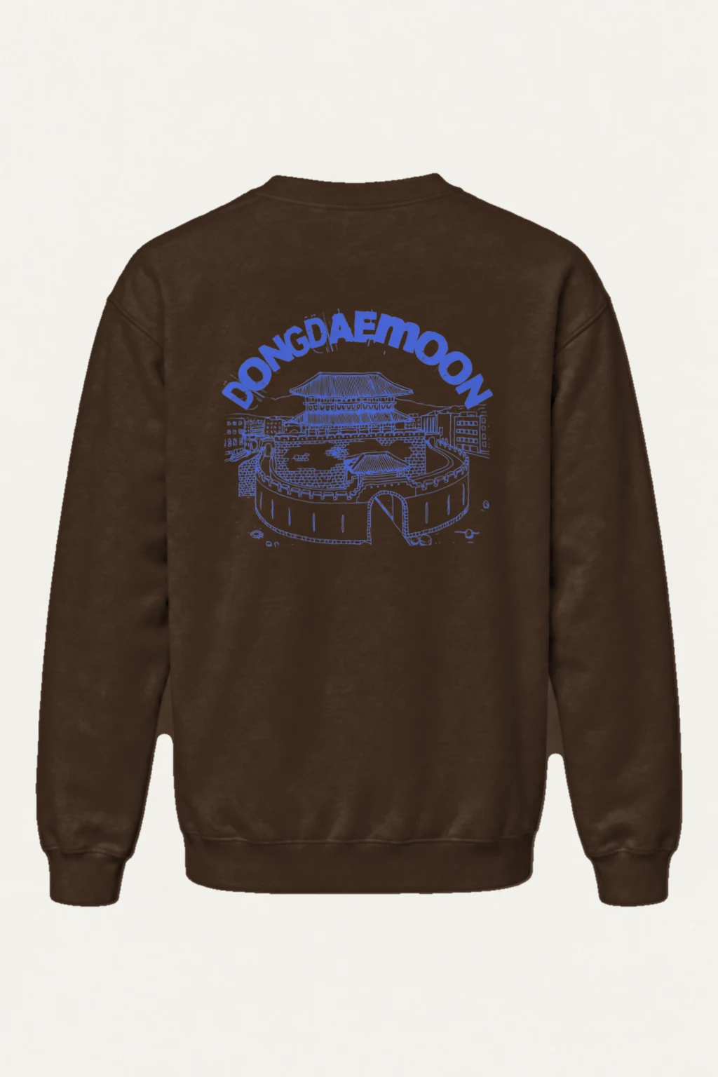 "Dongdaemun Lines" Heavy Blend Unisex Crewneck Sweatshirt | Gildan 18000