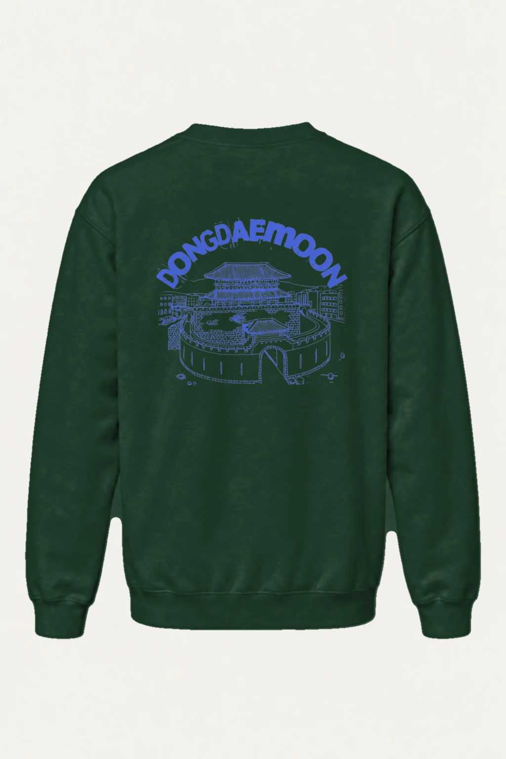"Dongdaemun Lines" Heavy Blend Unisex Crewneck Sweatshirt | Gildan 18000