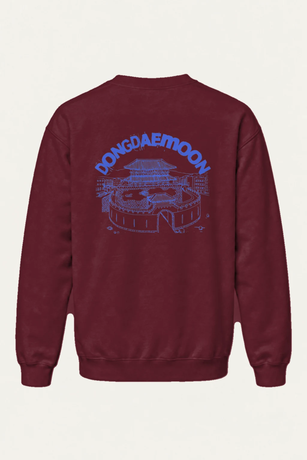 "Dongdaemun Lines" Heavy Blend Unisex Crewneck Sweatshirt | Gildan 18000