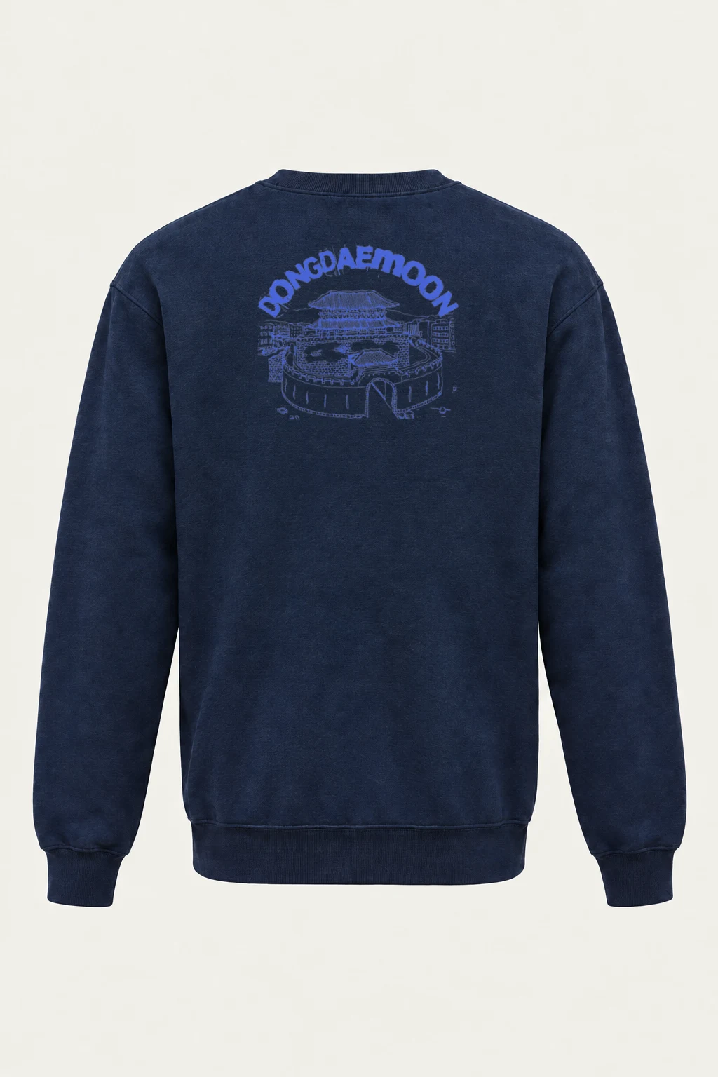 "Dongdaemun Lines" Heavy Blend Unisex Crewneck Sweatshirt | Gildan 18000