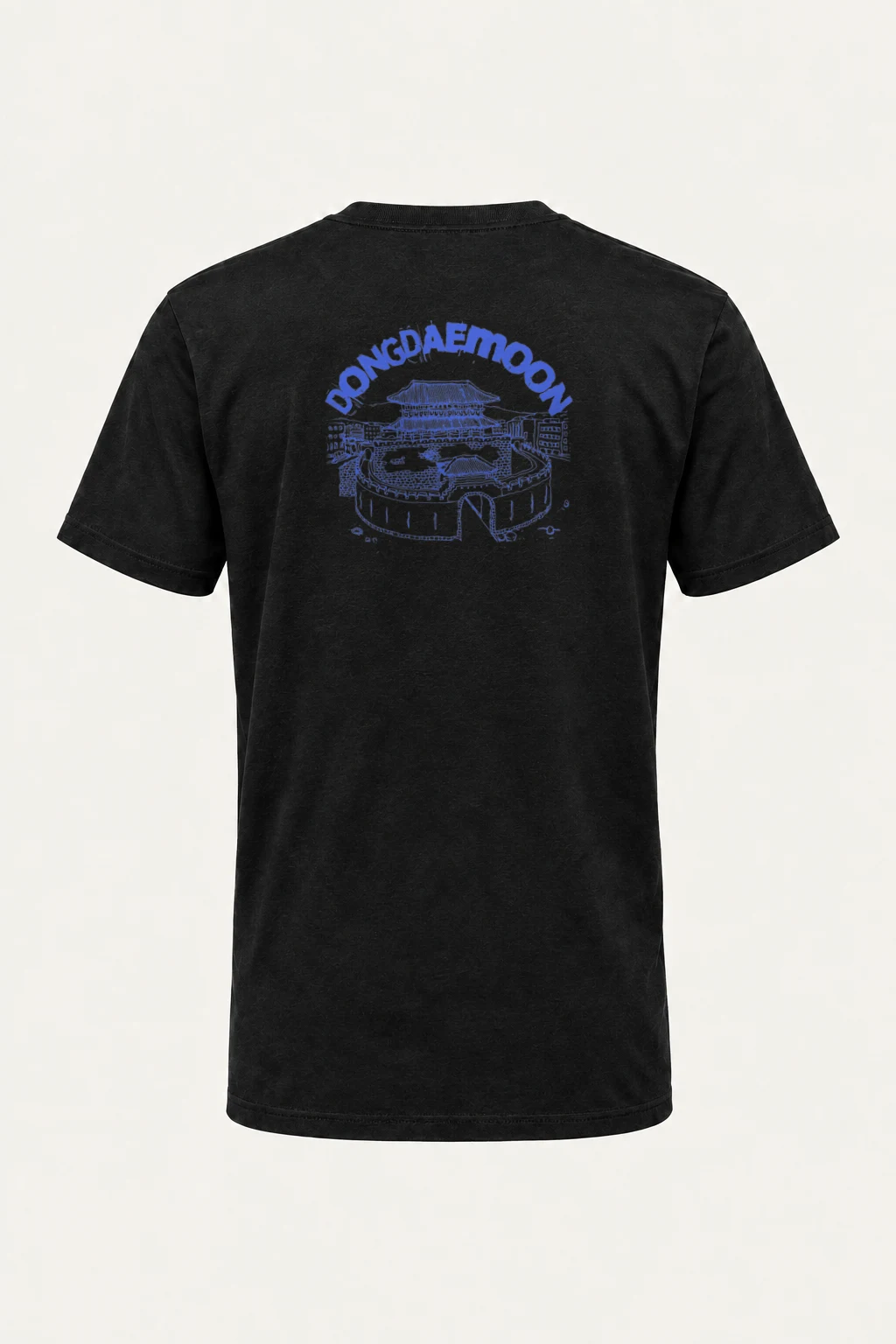 "Dongdaemun Lines" Heavyweight Unisex Crewneck T-shirt | Gildan 5000