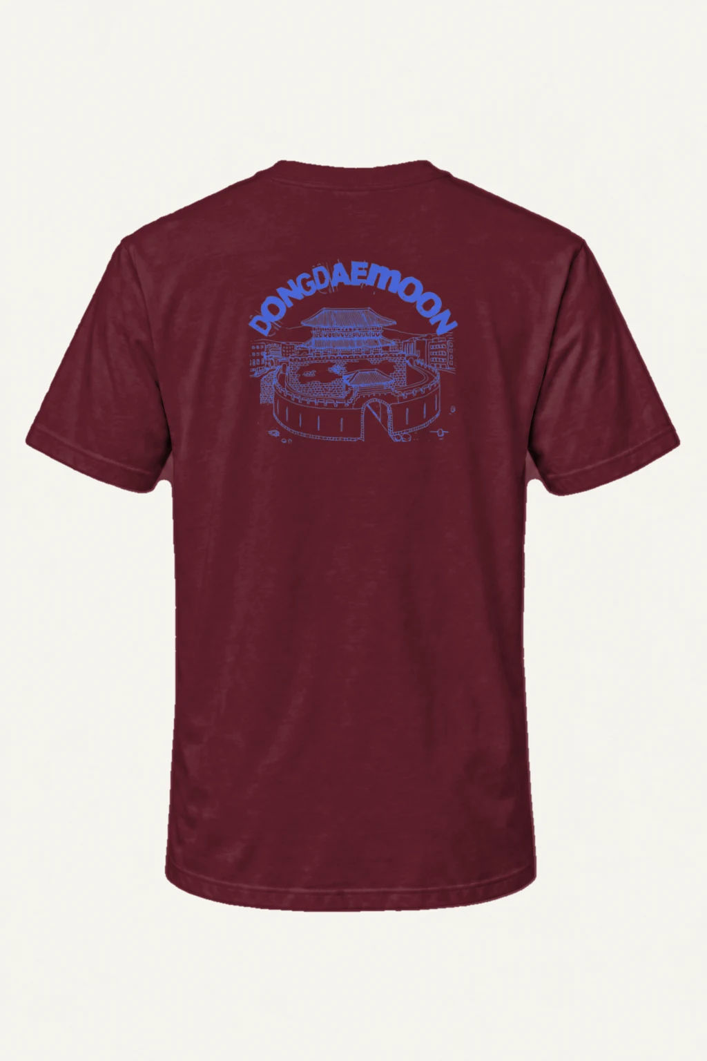 "Dongdaemun Lines" Heavyweight Unisex Crewneck T-shirt | Gildan 5000