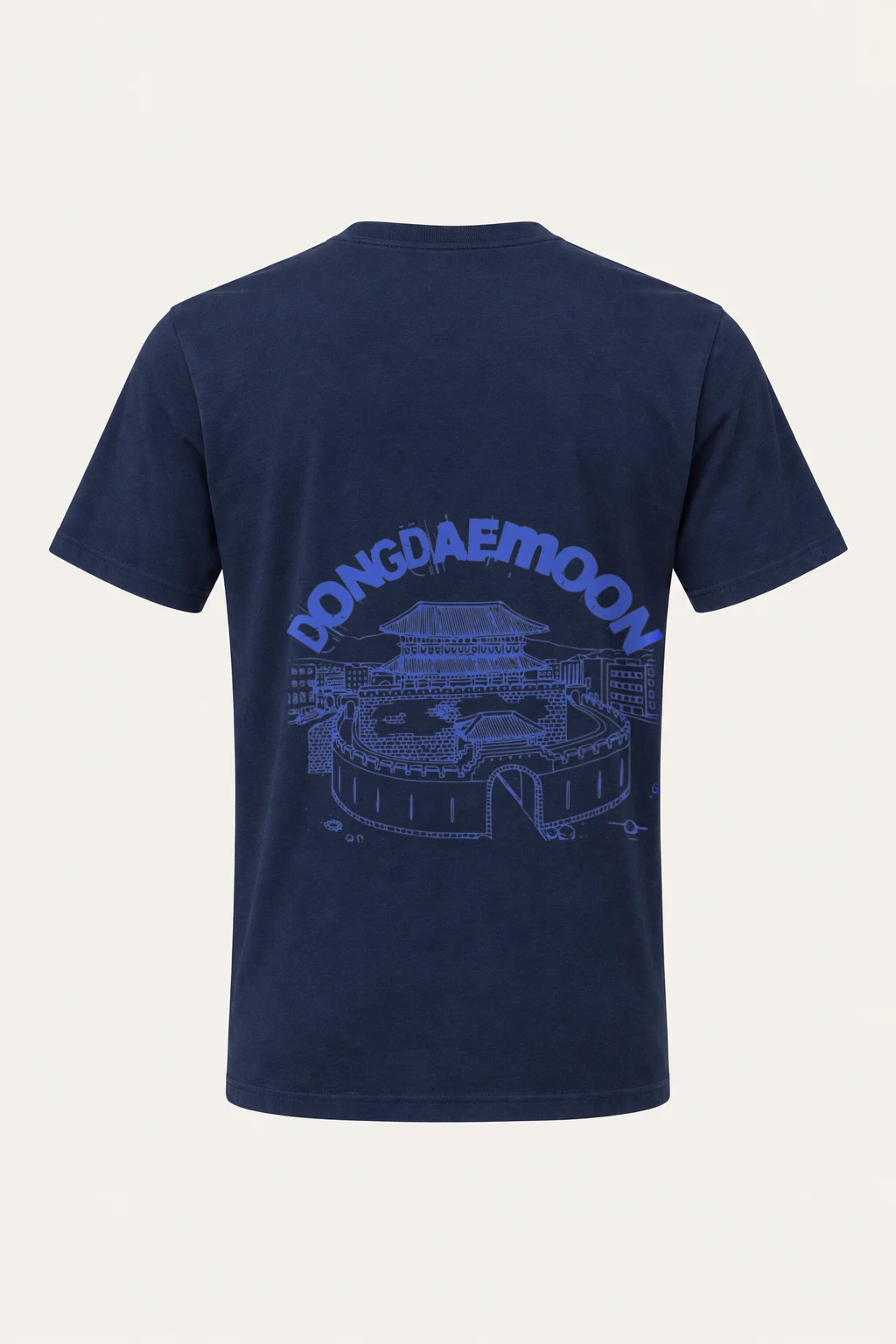 "Dongdaemun Lines" Heavyweight Unisex Crewneck T-shirt | Gildan 5000