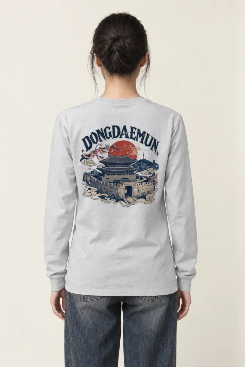 "Dongdaemun Night Bloom" Unisex Longsleeve T-shirt