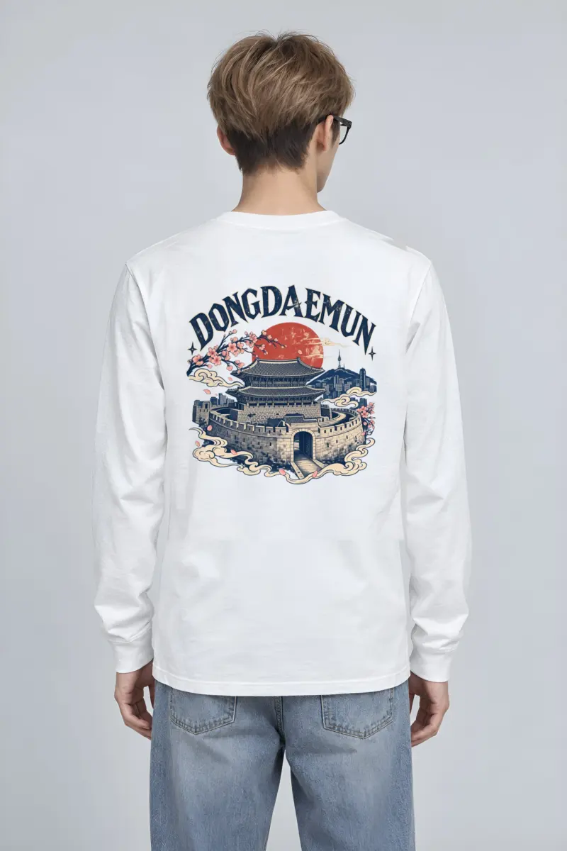 "Dongdaemun Night Bloom" Unisex Longsleeve T-shirt
