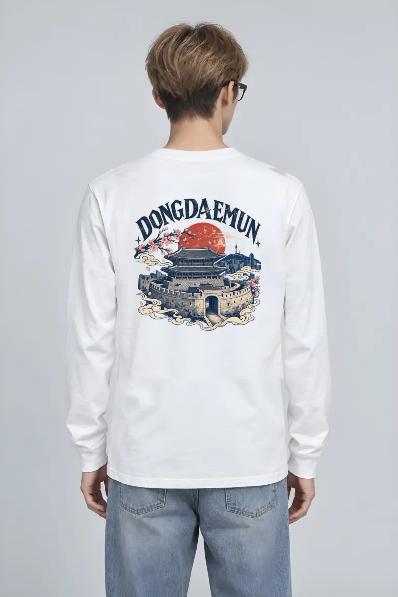 "Dongdaemun Night Bloom" Unisex Longsleeve T-shirt