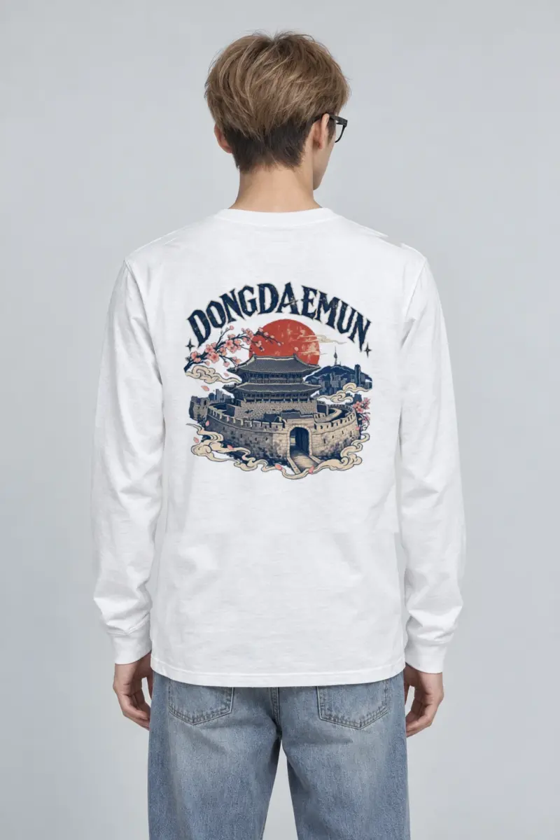 "Dongdaemun Night Bloom" Unisex Longsleeve T-shirt