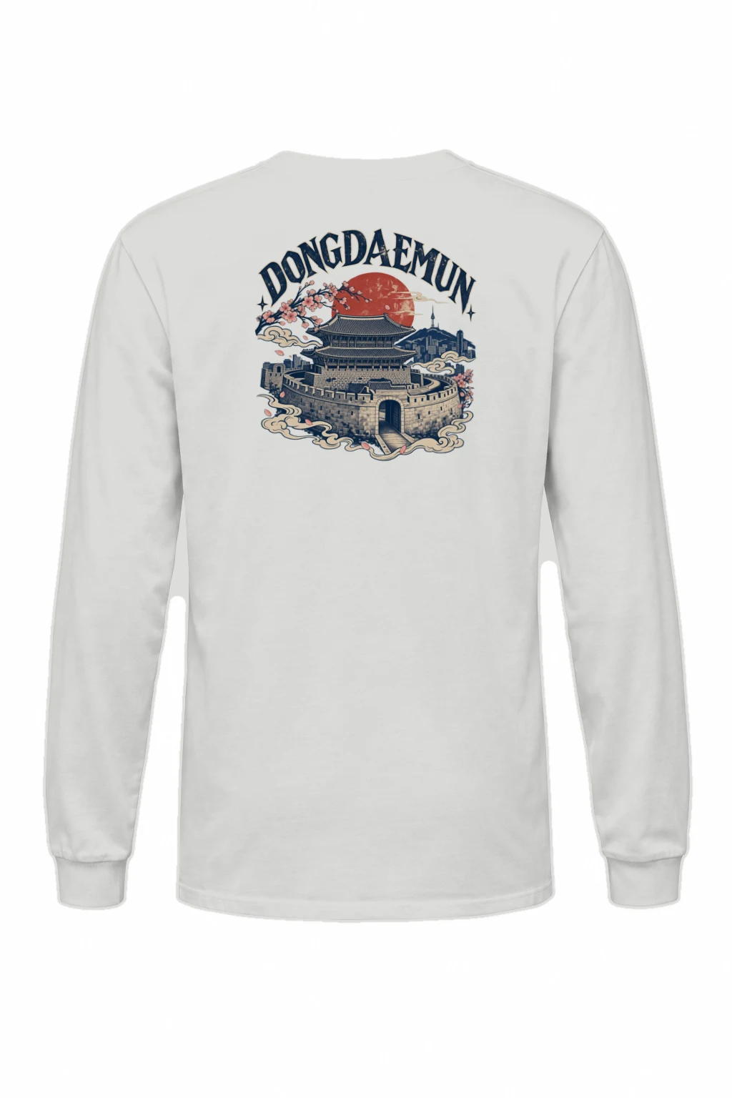 "Dongdaemun Night Bloom" Unisex Longsleeve T-shirt | Gildan 2400