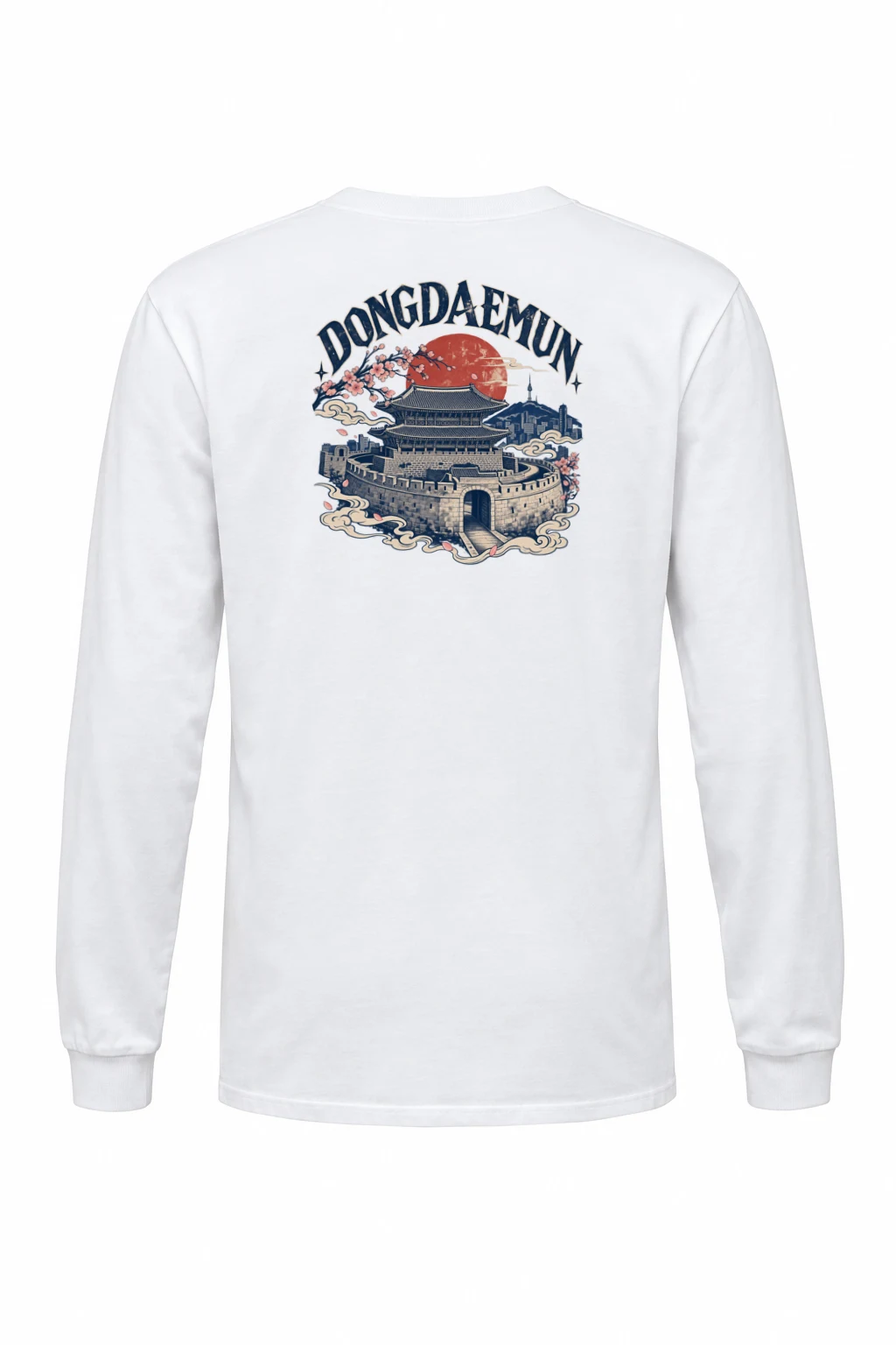 "Dongdaemun Night Bloom" Unisex Longsleeve T-shirt | Gildan 2400