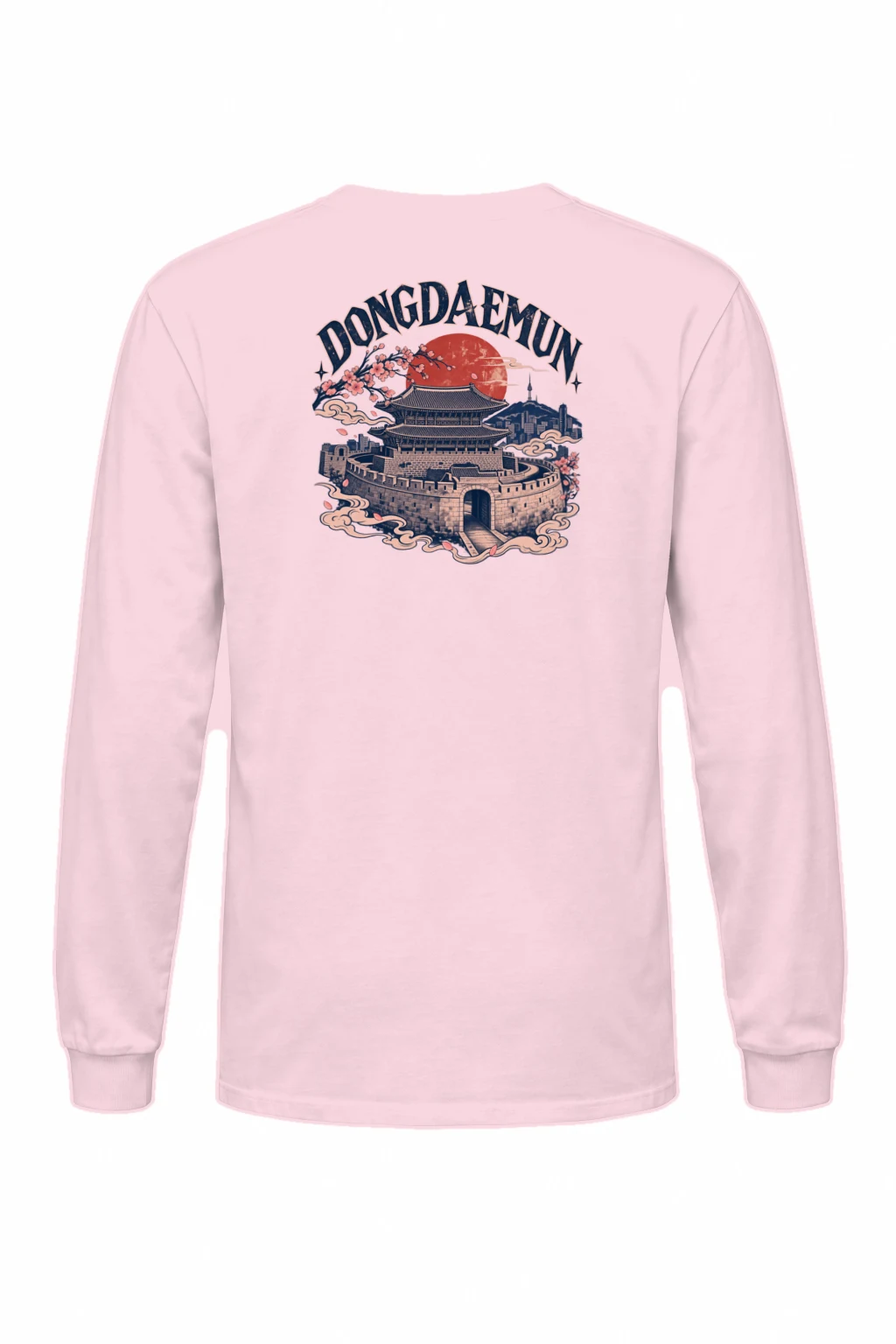 "Dongdaemun Night Bloom" Unisex Longsleeve T-shirt | Gildan 2400
