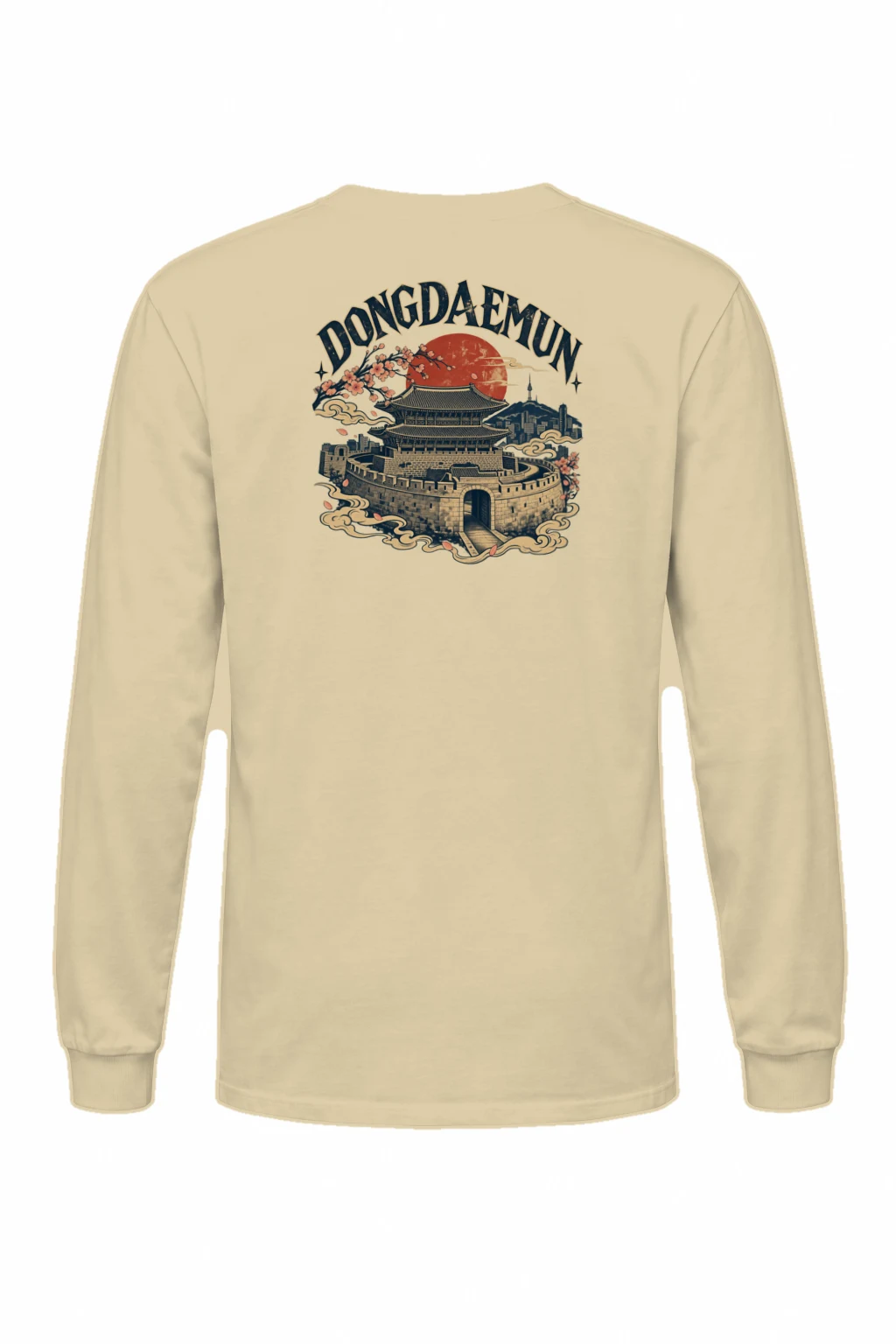 "Dongdaemun Night Bloom" Unisex Longsleeve T-shirt | Gildan 2400