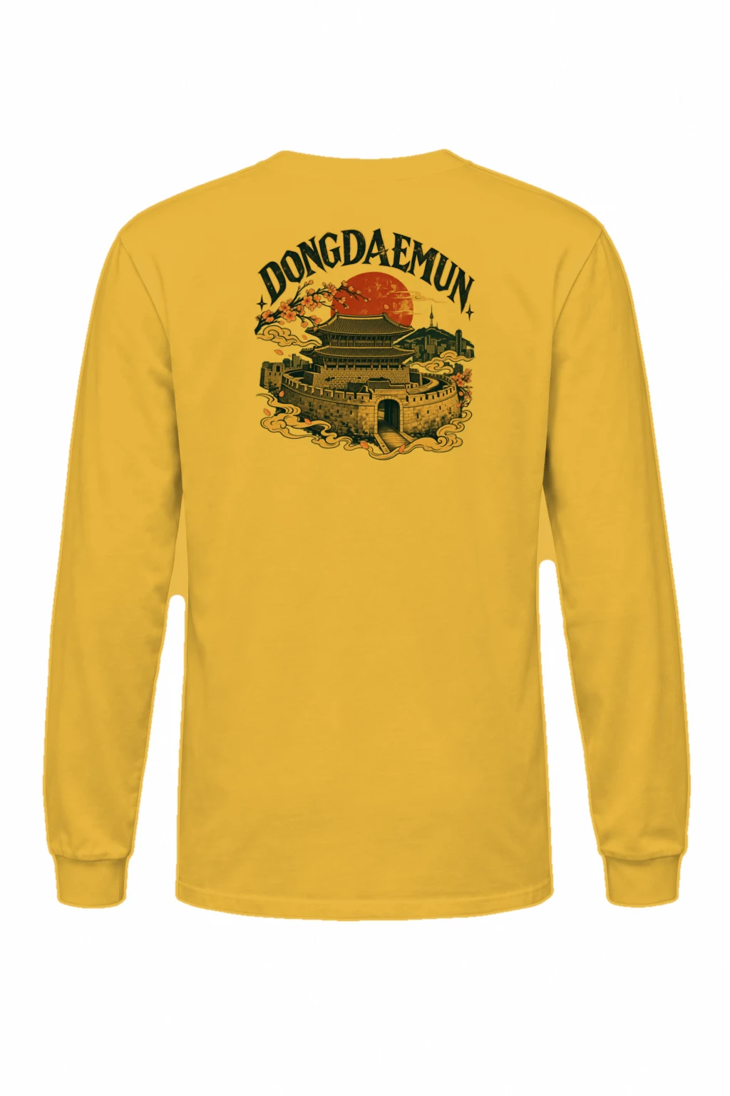 "Dongdaemun Night Bloom" Unisex Longsleeve T-shirt | Gildan 2400