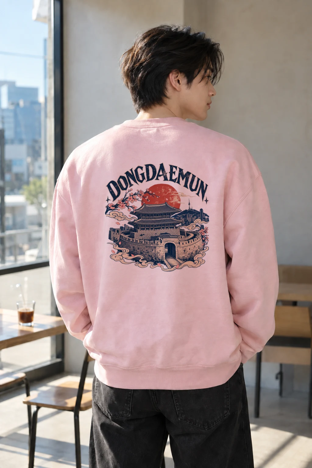 "Dongdaemun Nights" Heavy Blend Unisex Crewneck Sweatshirt | Gildan 18000