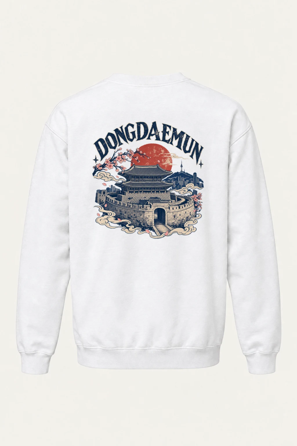 "Dongdaemun Nights" Heavy Blend Unisex Crewneck Sweatshirt | Gildan 18000