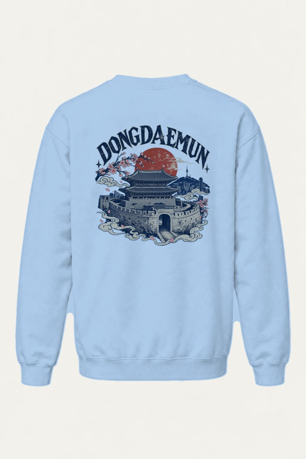"Dongdaemun Nights" Heavy Blend Unisex Crewneck Sweatshirt | Gildan 18000