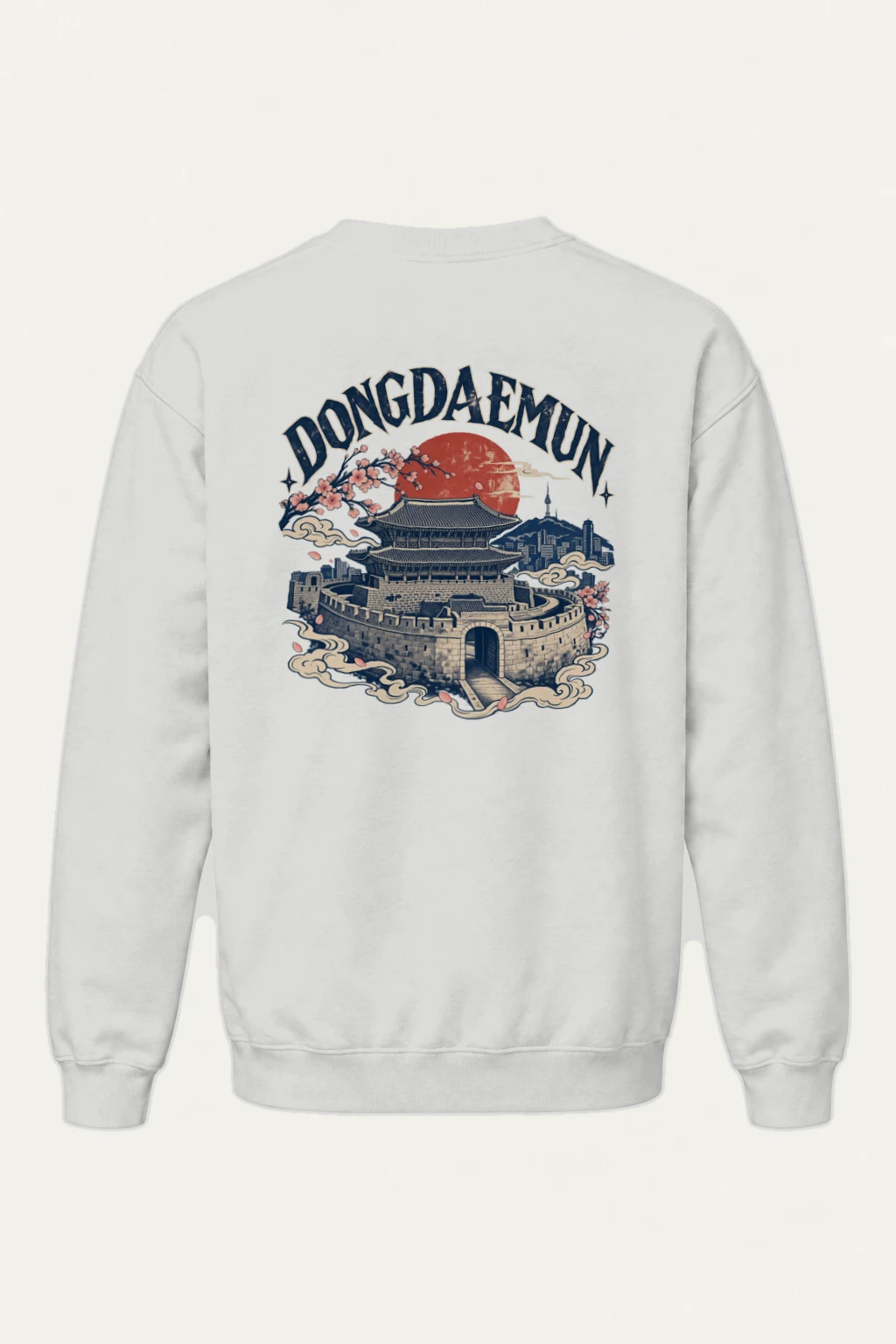 "Dongdaemun Nights" Heavy Blend Unisex Crewneck Sweatshirt | Gildan 18000