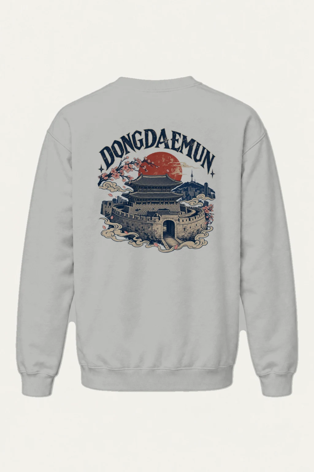 "Dongdaemun Nights" Heavy Blend Unisex Crewneck Sweatshirt | Gildan 18000