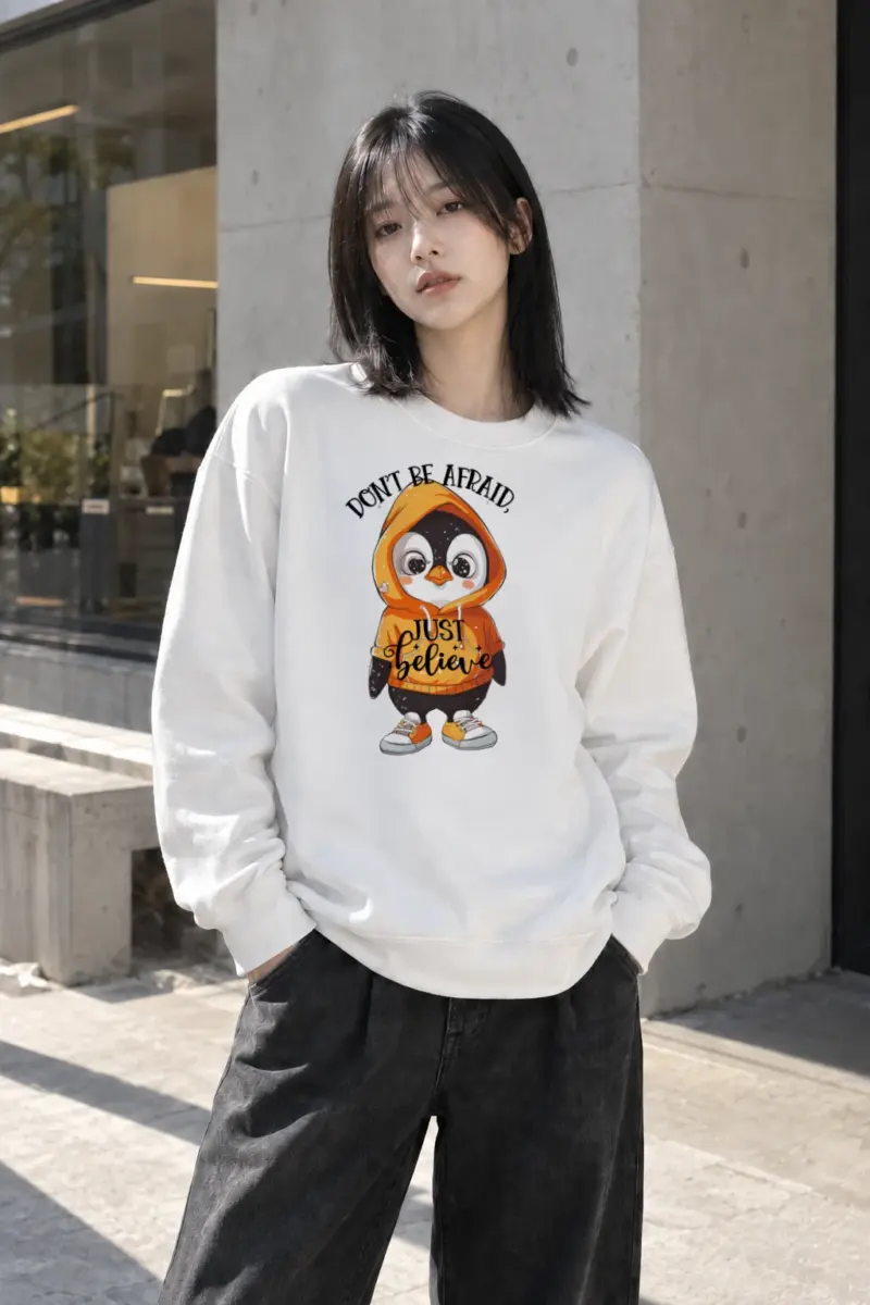 "Don't Be Afraid" Heavy Blend Unisex Crewneck Sweatshirt | Gildan 18000